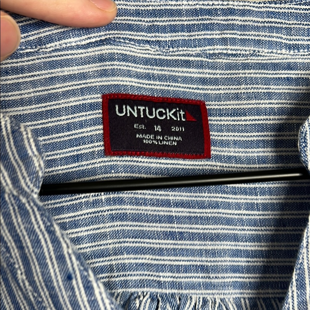 UNTUCKit Light Blue Long Sleeve Dress - Picture 5 of 7